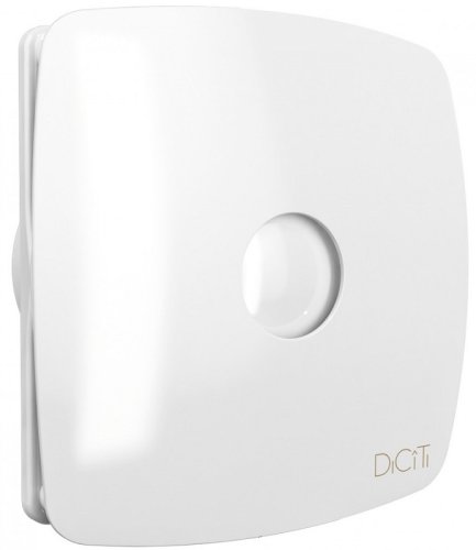 Вентилятор осевой DiCiTi Rio 4C D100 тяговый выключатель обратный клапан белый картинка